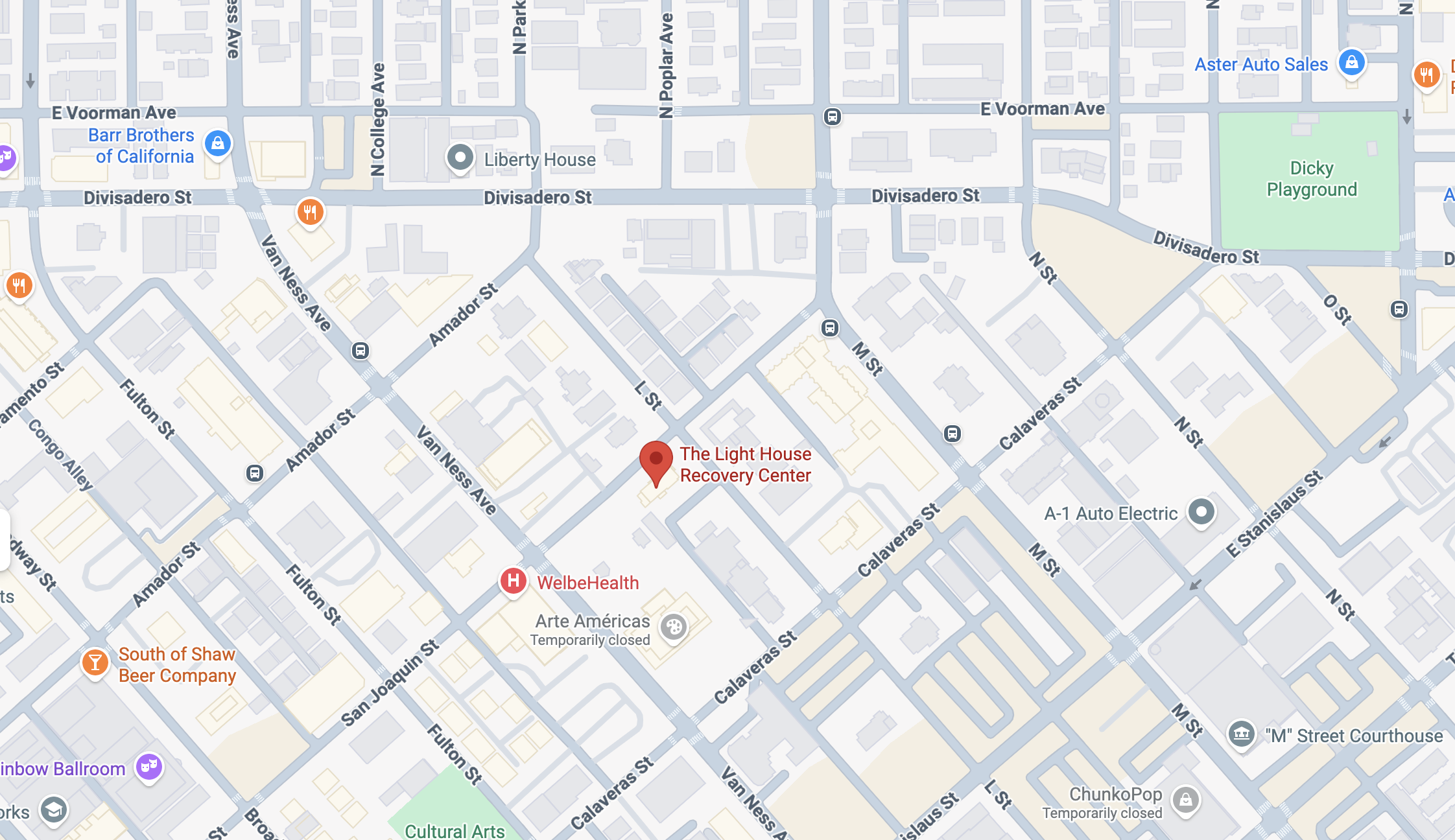 Light House Recovery Center Map